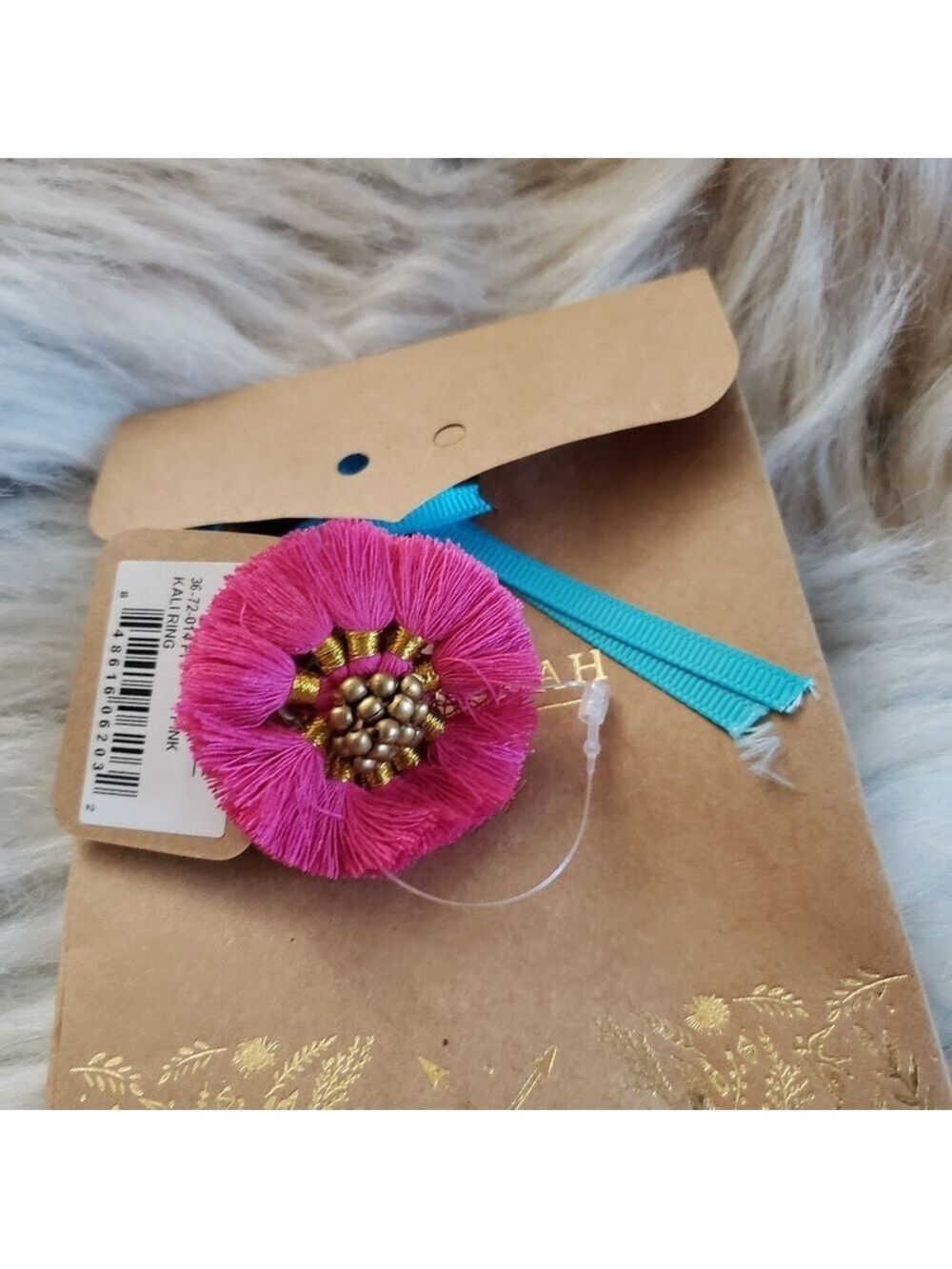 Anthropologie Kali Ring in Magenta